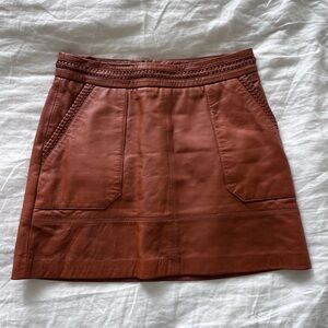 Vegan “pleather” mini Skirt